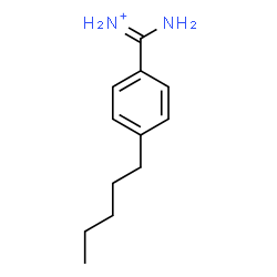 ChemSpider 2D Image | Amino(4-pentylphenyl)methaniminium | C12H19N2