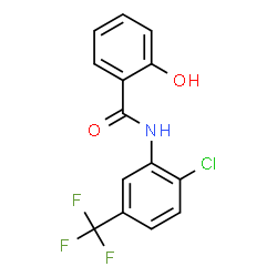 ChemSpider 2D Image | N-[2-Chloro-5-(trifluoromethyl)phenyl]-2-hydroxybenzamide | C14H9ClF3NO2