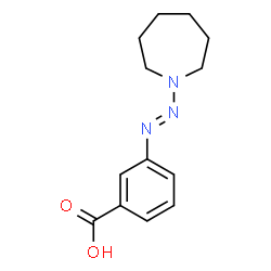 ChemSpider 2D Image | 3-[(E)-1-Azepanyldiazenyl]benzoic acid | C13H17N3O2