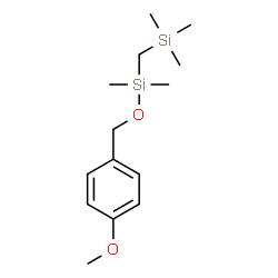 ChemSpider 2D Image | [(4-Methoxybenzyl)oxy](dimethyl)[(trimethylsilyl)methyl]silane  | C14H26O2Si2
