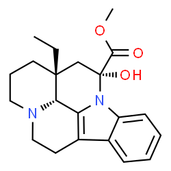 ChemSpider 2D Image | Methyl (14alpha)-14-hydroxy-14,15-dihydroeburnamenine-14-carboxylate | C21H26N2O3