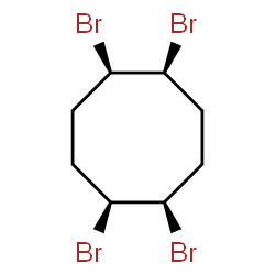 ChemSpider 2D Image | (1R,2S,5R,6S)-1,2,5,6-Tetrabromocyclooctane | C8H12Br4