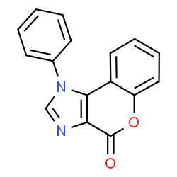ChemSpider 2D Image | 1-Phenyl-1H-chromeno[3,4-d]imidazol-4-one | C16H10N2O2