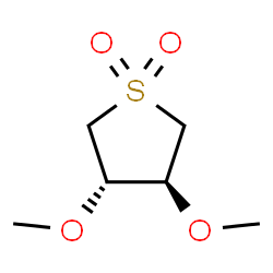 ChemSpider 2D Image | (3S,4S)-3,4-Dimethoxytetrahydrothiophene 1,1-dioxide | C6H12O4S