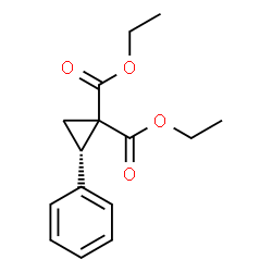 ChemSpider 2D Image | Diethyl (2S)-2-phenyl-1,1-cyclopropanedicarboxylate | C15H18O4