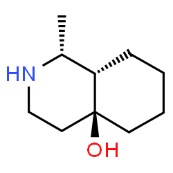 ChemSpider 2D Image | (1R,4aS,8aS)-1-Methyloctahydro-4a(2H)-isoquinolinol | C10H19NO
