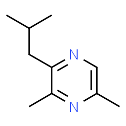 ChemSpider 2D Image | 2-isobutyl-3,5-dimethylpyrazine | C10H16N2