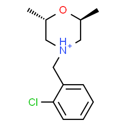 ChemSpider 2D Image | (2S,6S)-4-(2-Chlorobenzyl)-2,6-dimethylmorpholin-4-ium | C13H19ClNO