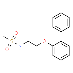 ChemSpider 2D Image | N-[2-(2-Biphenylyloxy)ethyl]methanesulfonamide | C15H17NO3S