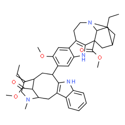 ChemSpider 2D Image | Methyl 12-methoxy-13-(17-methoxy-17-oxovobasan-3-yl)ibogamine-18-carboxylate | C43H52N4O5