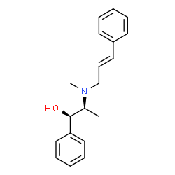 ChemSpider 2D Image | (1R,2S)-2-{Methyl[(2E)-3-phenyl-2-propen-1-yl]amino}-1-phenyl-1-propanol | C19H23NO