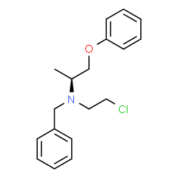ChemSpider 2D Image | (2S)-N-Benzyl-N-(2-chloroethyl)-1-phenoxy-2-propanamine | C18H22ClNO