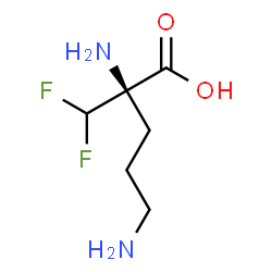 ChemSpider 2D Image | (R)-eflornithine | C6H12F2N2O2