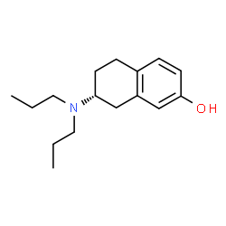 ChemSpider 2D Image | (R)-7-(dipropylamino)-5,6,7,8-tetrahydronaphthalen-2-ol | C16H25NO