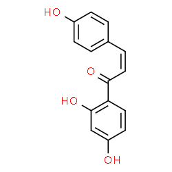 ChemSpider 2D Image | (2Z)-1-(2,4-Dihydroxyphenyl)-3-(4-hydroxyphenyl)-2-propen-1-one | C15H12O4
