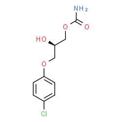 ChemSpider 2D Image | (2R)-3-(4-Chlorophenoxy)-2-hydroxypropyl carbamate | C10H12ClNO4