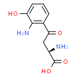 ChemSpider 2D Image | 3-hydroxy-D-kynurenine | C10H12N2O4