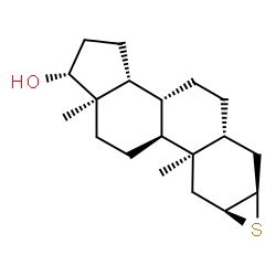 ChemSpider 2D Image | (2beta,3beta,5beta,10alpha,13alpha,14beta,17alpha)-2,3-Epithioandrostan-17-ol | C19H30OS