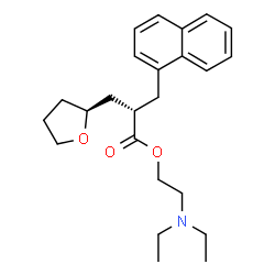 ChemSpider 2D Image | 2-(Diethylamino)ethyl (2S)-3-(1-naphthyl)-2-[(2S)-tetrahydro-2-furanylmethyl]propanoate | C24H33NO3