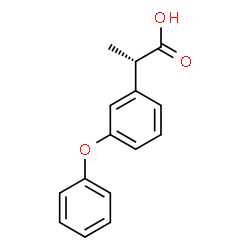 ChemSpider 2D Image | (2S)-2-(3-Phenoxyphenyl)propanoic acid | C15H14O3