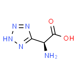 ChemSpider 2D Image | (2S)-Amino(2H-tetrazol-5-yl)acetic acid | C3H5N5O2