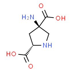 ChemSpider 2D Image | (2S,4R)-4-Amino-2,4-pyrrolidinedicarboxylic acid | C6H10N2O4