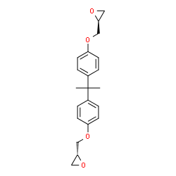 ChemSpider 2D Image | (2S,2'R)-2,2'-[2,2-Propanediylbis(4,1-phenyleneoxymethylene)]dioxirane | C21H24O4