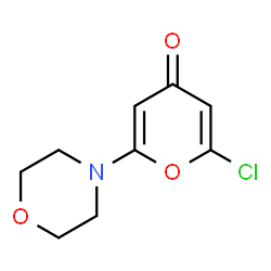 ChemSpider 2D Image | 2-Chloro-6-morpholino-4H-pyran-4-one | C9H10ClNO3