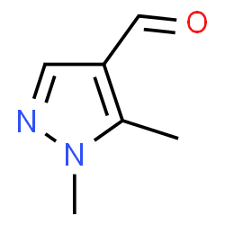 ChemSpider 2D Image | 1,5-Dimethyl-1H-pyrazole-4-carbaldehyde | C6H8N2O