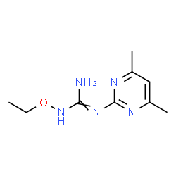 ChemSpider 2D Image | 2-(4,6-Dimethyl-2-pyrimidinyl)-1-ethoxyguanidine | C9H15N5O
