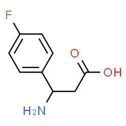 ChemSpider 2D Image | (R)-3-(p-fluorophenyl)-β-alanine | C9H10FNO2