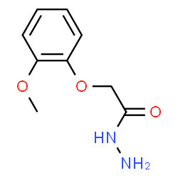 ChemSpider 2D Image | 2-(2-Methoxyphenoxy)acetohydrazide | C9H12N2O3