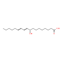 ChemSpider 2D Image | (9S)-9-Hydroxy-10,12-octadecadienoic acid | C18H32O3