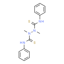 ChemSpider 2D Image | 1,2-Dimethyl-N,N'-diphenyl-1,2-hydrazinedicarbothioamide | C16H18N4S2