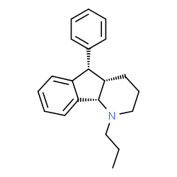 ChemSpider 2D Image | (4aS,5S,9bS)-5-Phenyl-1-propyl-2,3,4,4a,5,9b-hexahydro-1H-indeno[1,2-b]pyridine | C21H25N
