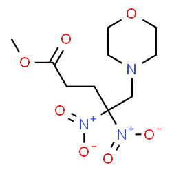 ChemSpider 2D Image | Methyl 5-(4-morpholinyl)-4,4-dinitropentanoate | C10H17N3O7