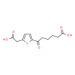 ChemSpider 2D Image | 6-[5-(Carboxymethyl)-2-thienyl]-6-oxohexanoic acid | C12H14O5S