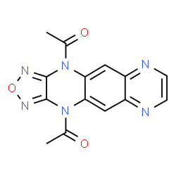 ChemSpider 2D Image | 1,1'-[1,2,5]Oxadiazolo[3,4-b]pyrazino[2,3-g]quinoxaline-4,11-diyldiethanone | C14H10N6O3