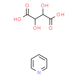 ChemSpider 2D Image | Pyridine 2,3-dihydroxysuccinate (1:1) | C9H11NO6