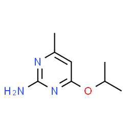 ChemSpider 2D Image | 4-Isopropoxy-6-methyl-2-pyrimidinamine | C8H13N3O