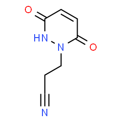 ChemSpider 2D Image | 3,6-Dihydro-3,6-dioxo-1(2H)-pyridazinepropanenitrile | C7H7N3O2