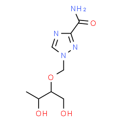 ChemSpider 2D Image | 1-{[(1,3-Dihydroxy-2-butanyl)oxy]methyl}-1H-1,2,4-triazole-3-carboxamide | C8H14N4O4