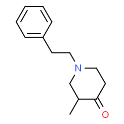 ChemSpider 2D Image | 3-Methyl-1-(2-phenylethyl)-4-piperidinone  | C14H19NO