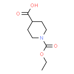 ChemSpider 2D Image | 1-(Ethoxycarbonyl)-4-piperidinecarboxylic acid | C9H15NO4