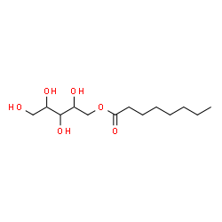 ChemSpider 2D Image | 1-O-Octanoylpentitol | C13H26O6