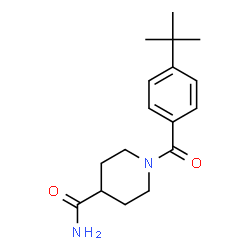 ChemSpider 2D Image | 1-(4-tert-Butylbenzoyl)piperidine-4-carboxamide | C17H24N2O2
