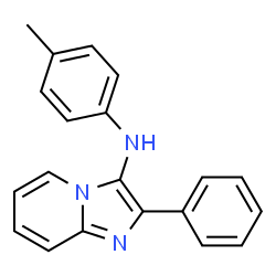 ChemSpider 2D Image | N-(4-Methylphenyl)-2-phenylimidazo[1,2-a]pyridin-3-amine | C20H17N3
