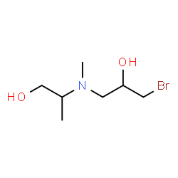 ChemSpider 2D Image | 2-[(3-Bromo-2-hydroxypropyl)(methyl)amino]-1-propanol | C7H16BrNO2