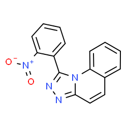ChemSpider 2D Image | 1-(2-Nitrophenyl)[1,2,4]triazolo[4,3-a]quinoline | C16H10N4O2