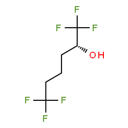 ChemSpider 2D Image | (2R)-1,1,1,6,6,6-Hexafluoro-2-hexanol | C6H8F6O